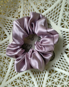 Blush Pink Satin Scrunchie