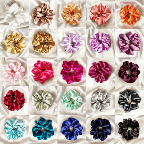 Satin Scrunchies ( Pack of 6)