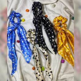 Satin scarf scrunchies (Set of 6)