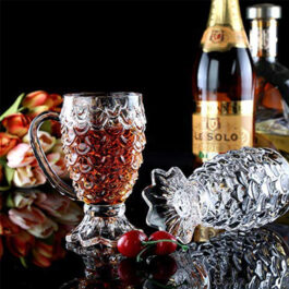 Fish Pattern with Handle Vodka Glass