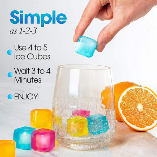 Square Reusable Ice Cubes - Image 3