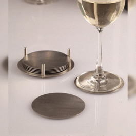 Round Stainless Steel Coaster