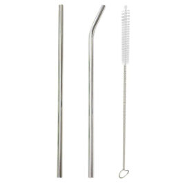 Stainless Steel Straws & Brush