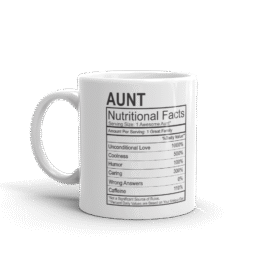 Aunt Nutritional Fact Mug