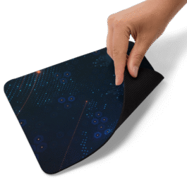 Blue Black Simple Mousepad