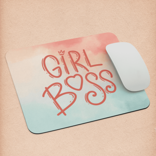 Girl Boss Mouse Pad