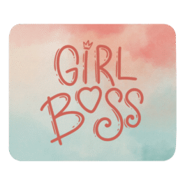 Girl Boss Mouse Pad