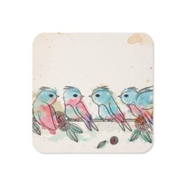 Colorful Bird Coaster