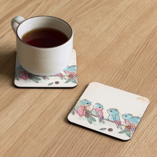 Colorful Bird Coaster