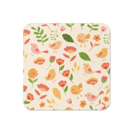 Flower & Bird Coaster