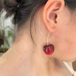 Cherry Blossom Red Earring