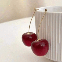Cherry Blossom Red Earring