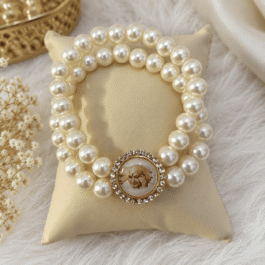 Guruji Blessings Bracelet – Pearl Serenity