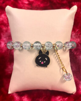 Black Kitty Charm Bracelet