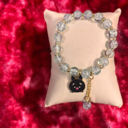 Black Kitty Charm Bracelet
