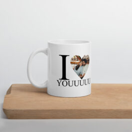 Celebrate Love with a Custom Heart-Photo Mug