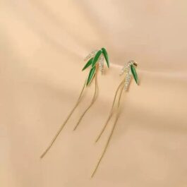 Asymmetrical Leaf Earrings