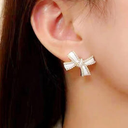 Elegant Bow Knot Earrings – A Touch of Grace