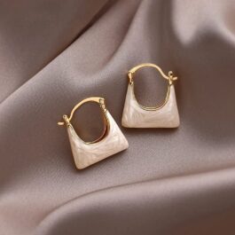 Elegant U-Shape Hoop Earrings