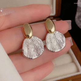 Gold & Silver Shell Drop Earrings