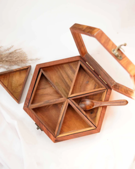 Spice box – Hexagon with a Spoon