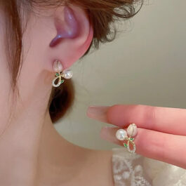 Blossom Pearl Rosebud Earrings