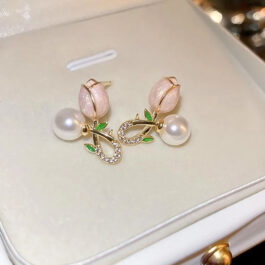 Blossom Pearl Rosebud Earrings