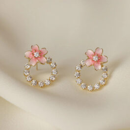 Blossom Sparkle Hoop Earrings