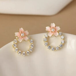 Blossom Sparkle Hoop Earrings