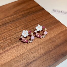 Blossom Crystal Floral Earrings