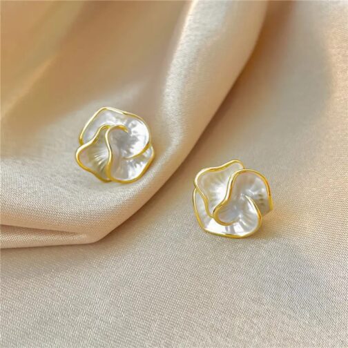 Iridescent Petal Earrings
