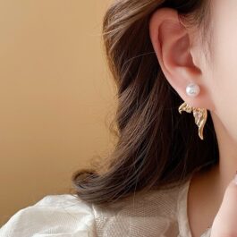 Gold Mermaid Tail Earrings