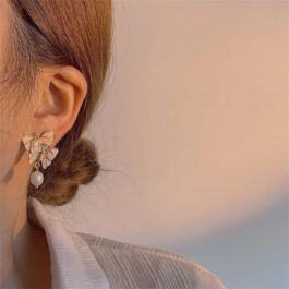 Butterfly Pearl Earrings