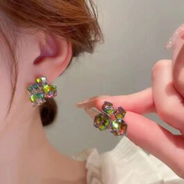 Iridescent Crystal Earrings