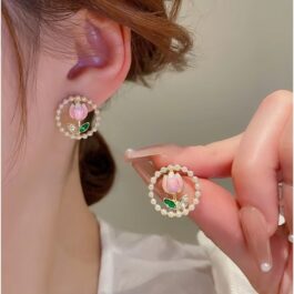 Pearl Tulip Earrings