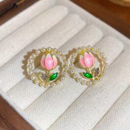 Pearl Tulip Earrings