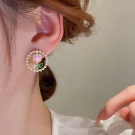 Pearl Tulip Earrings