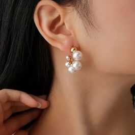 Pearl Cluster Earrings