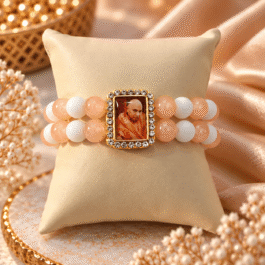 Guruji Blessings Bracelet – Peach Serenity