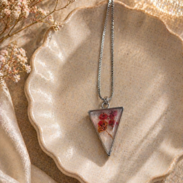 Bloom Prism Resin Pendant