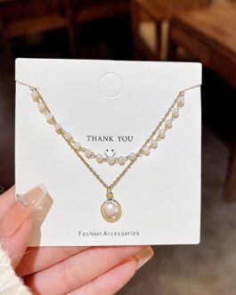 Pearl & Gold Layered Necklace