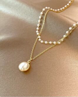 Pearl & Gold Layered Necklace