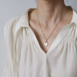 Heart Charm Gold Necklace