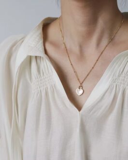 Heart Charm Gold Necklace