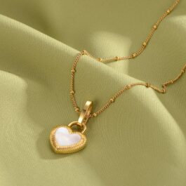 Heart Charm Gold Necklace