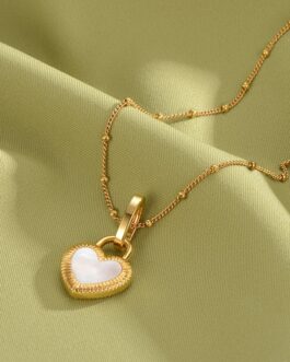 Heart Charm Gold Necklace