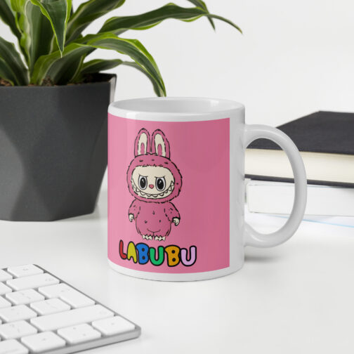 Labubu Pink Ceramic Mug - Image 3