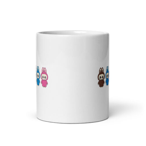 Labubu Trio Bunny Ceramic Mug - Image 2