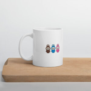 Labubu Trio Bunny Ceramic Mug