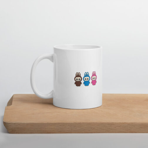Labubu Trio Bunny Ceramic Mug